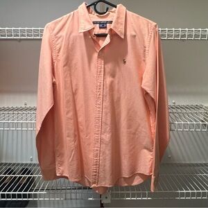 Ralph Lauren Men's Peach Longsleeve